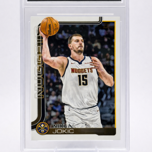 Nikola Jokić 2025 Topps Flagship #101 CCG Gem Mint 10 – Denver Nuggets MVP Slab