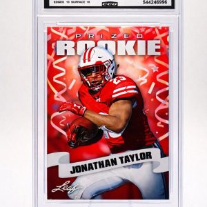Leaf 2020 Prized Rookie Jonathan Taylor #09 Wisconsin Football CCG Gem Mint 10
