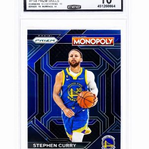 Stephen Curry 2023-24 Prizm Monopoly PS8 CCG GEM MINT 10 Warriors