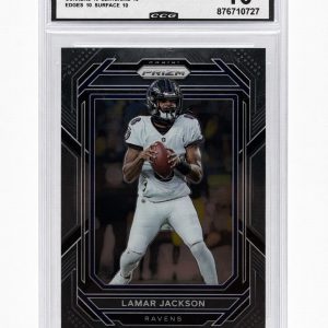 Lamar Jackson 2022 Panini Prizm #19 CCG GEM MINT 10 Ravens MVP QB